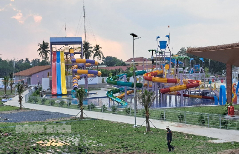 Khẩn trương hoàn thành Khu nghỉ dưỡng MeKong Aqua Park tại Bến Tre