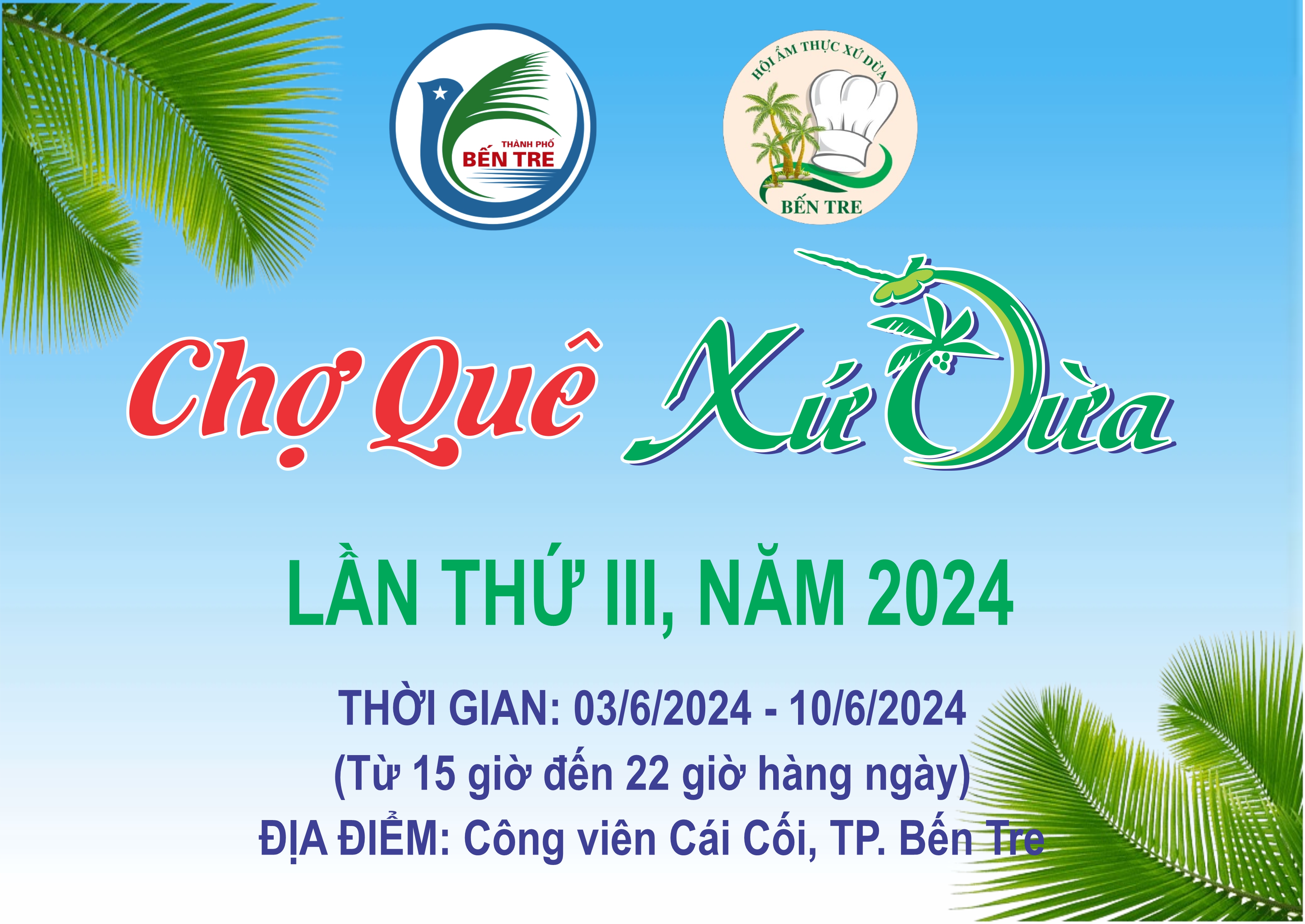 Chợ Quê Xứ Dừa lần III năm 2024