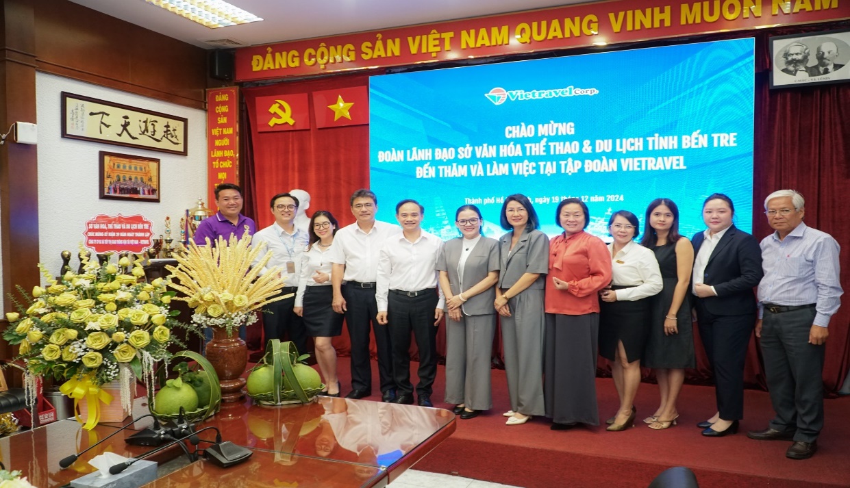 Sở Văn Hóa, Thể Thao Và Du Lịch Tỉnh Bến Tre Thăm, Chúc Mừng Tập Đoàn Vietravel Nhân Dịp 29 Năm Thành Lập