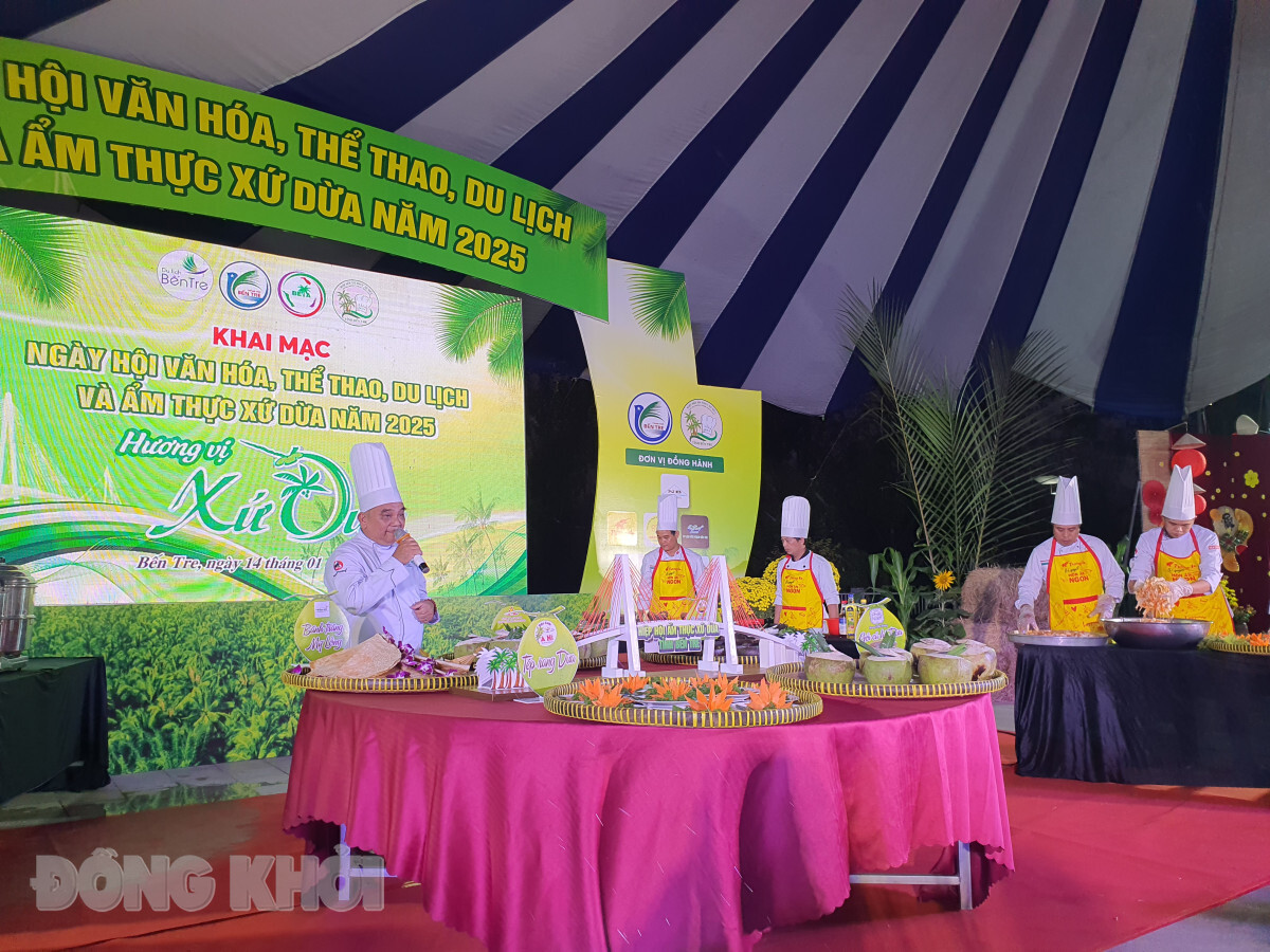 Quảng diễn, vinh danh các món ăn đặc sắc xứ Dừa 