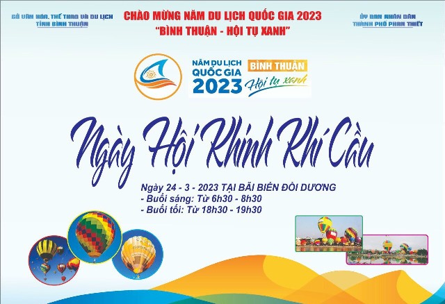 Hot air balloon festival at Doi Duong beach - Phan Thiet