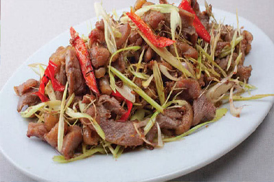Gà trọi xào lăn