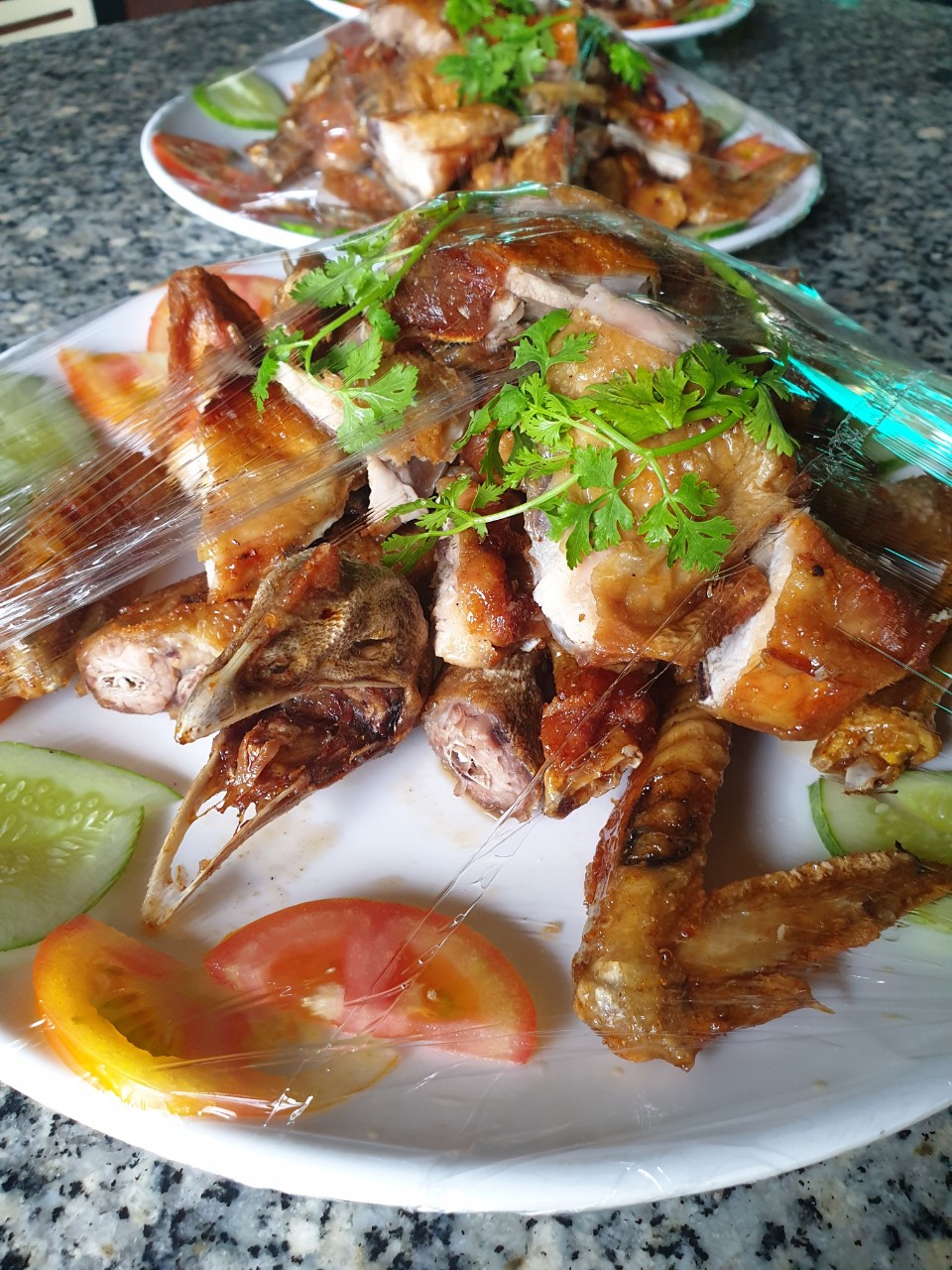 gà quay chảo