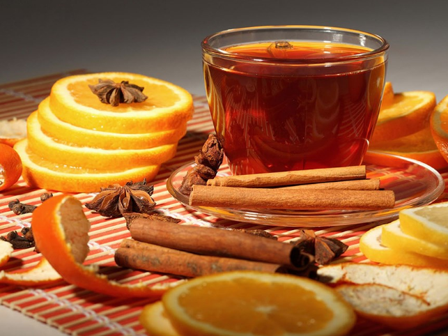 橙肉桂蜂蜜茶