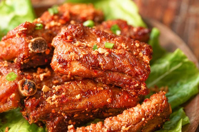 Spicy fried ribs