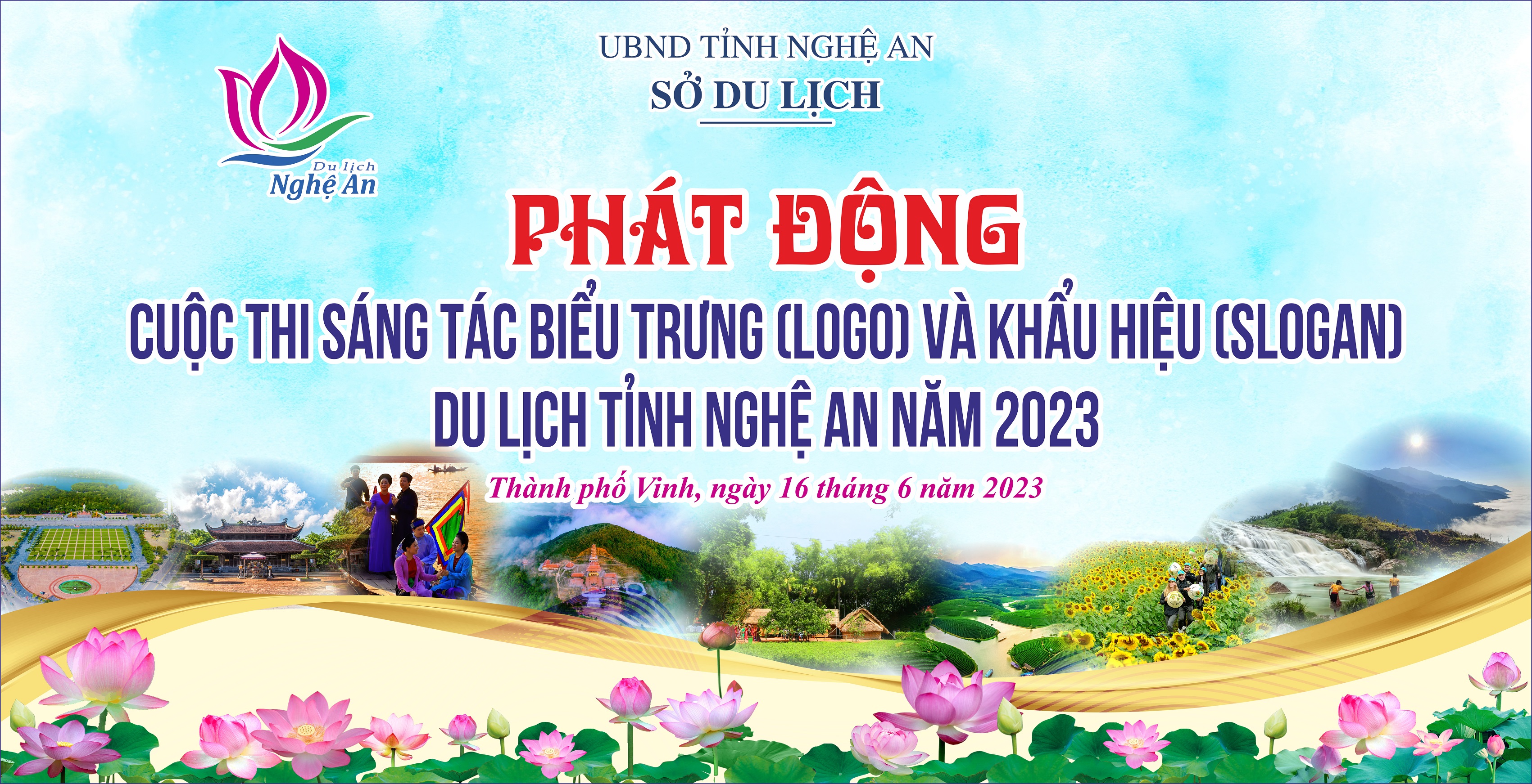 Competition for creating tourism logos and slogans in Nghe An province in 2023