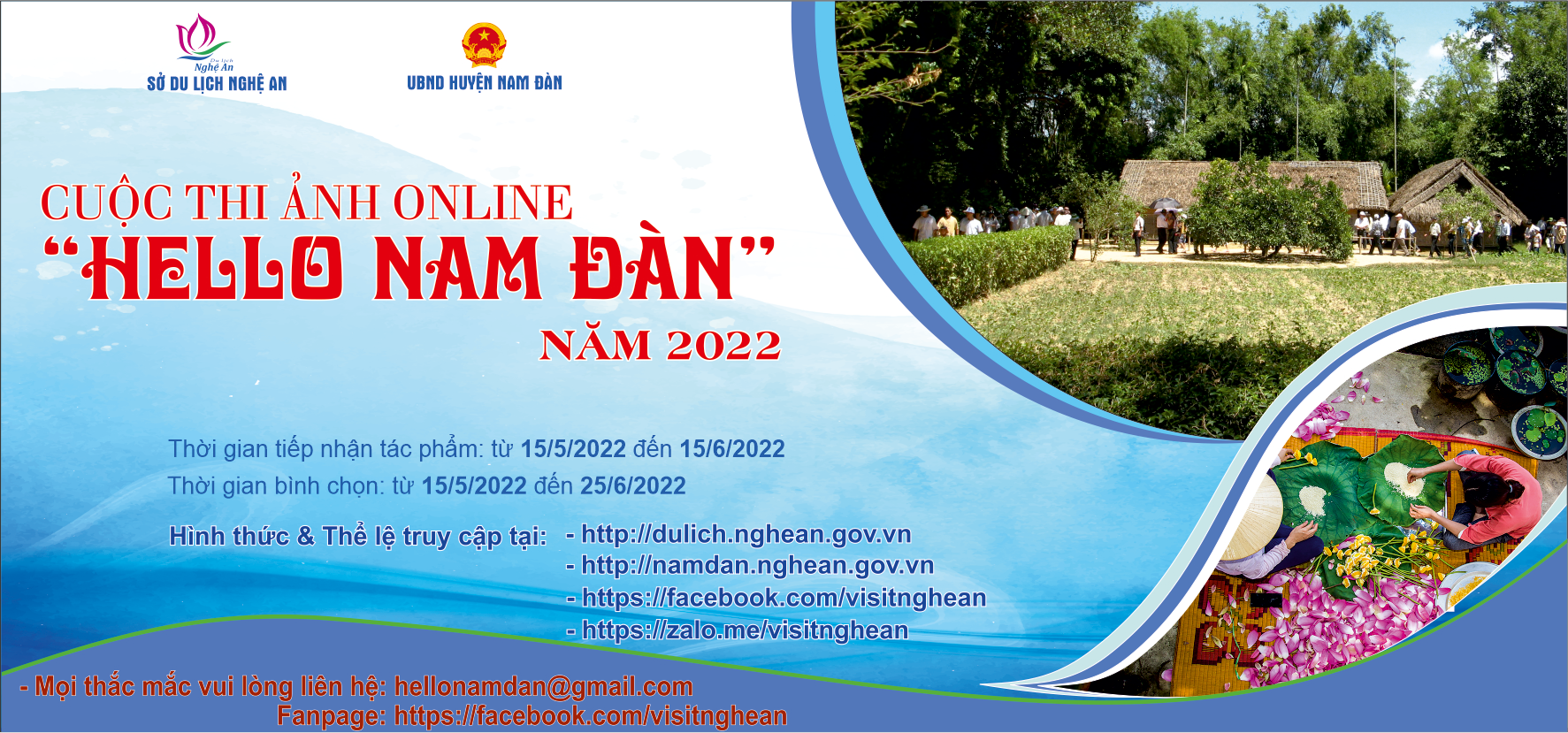 Cuộc thi ảnh online "Hello Nam Đàn" năm 2022