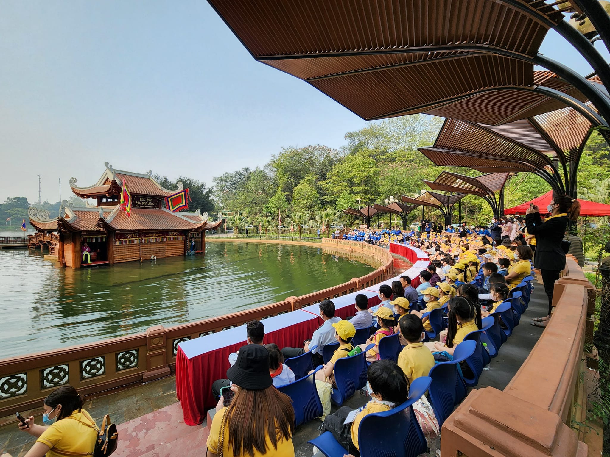 Chương trình biểu diễn múa rối nước phục vụ Giỗ Tổ Hùng Vương năm Nhâm Dần 2022.