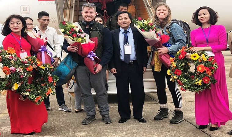 Du lịch Quảng Bình đón những vị khách quốc tế đầu tiên năm 2019