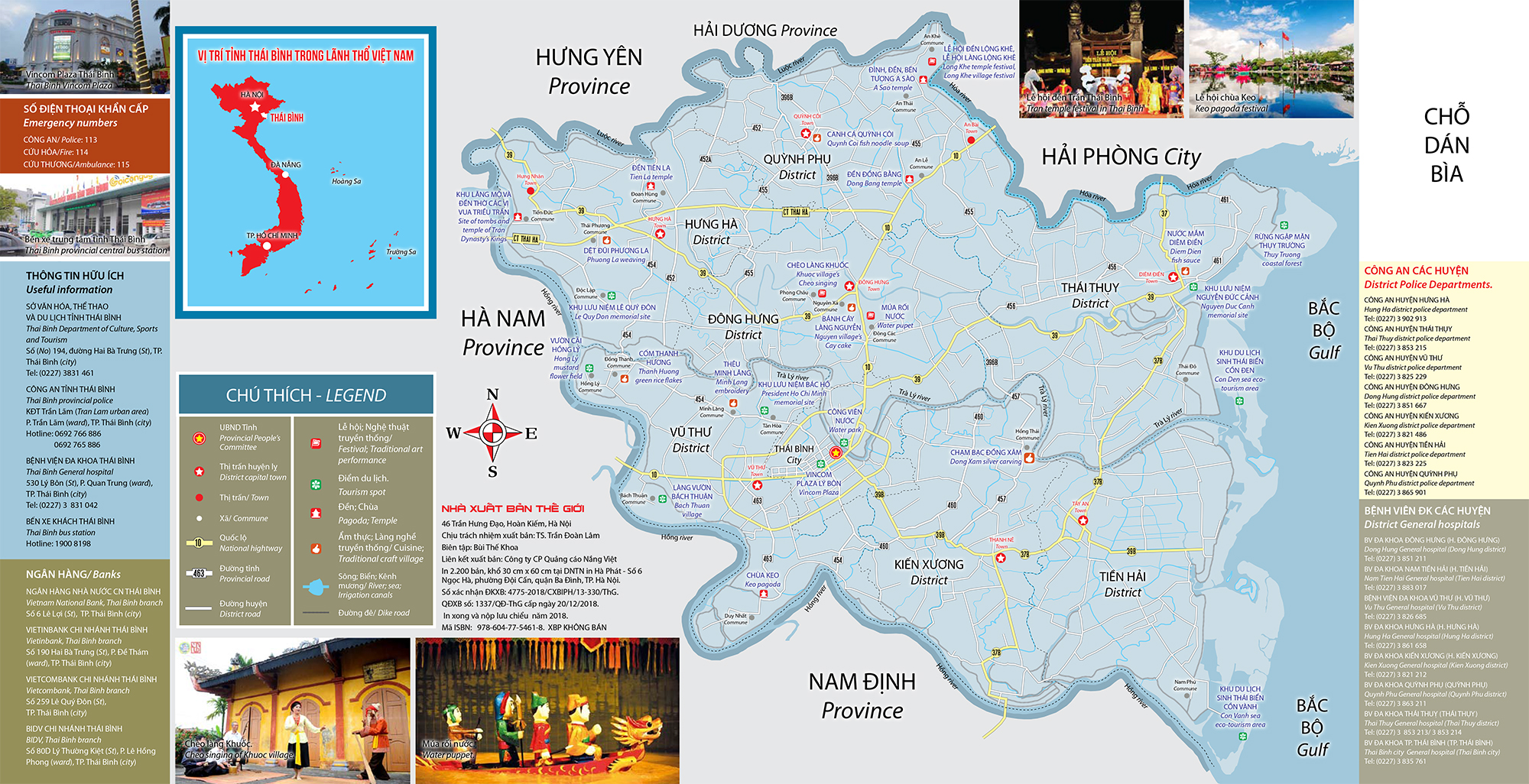 Bản đồ du lịch Thái Bình
