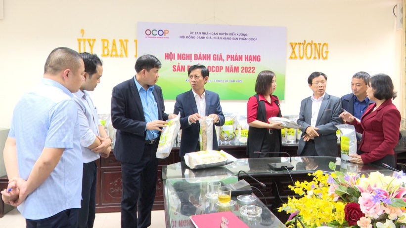 Huyện Kiến Xương tổ chức Hội nghị đánh giá, phân hạng sản phẩm OCOP