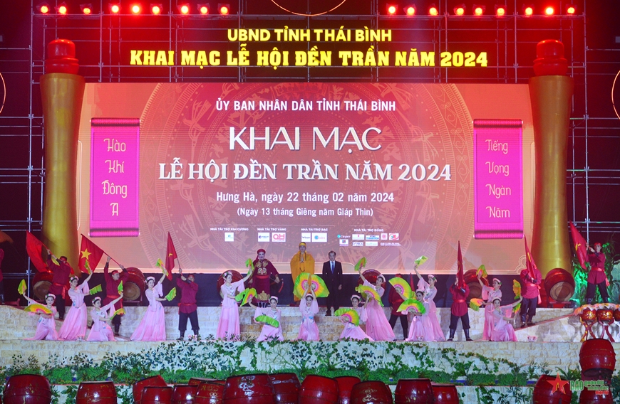 Khai mạc Lễ hội đền Trần Thái Bình năm 2024: "Hào khí Đông A - Tiếng vọng ngàn năm"