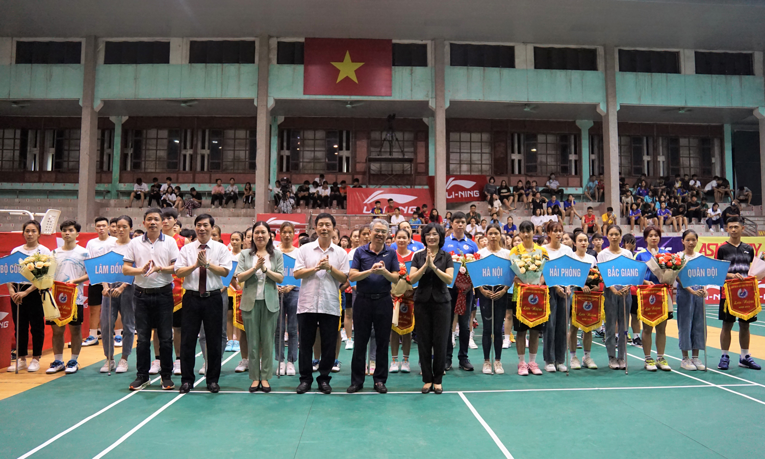 Chương trình Khai mạc giải Vô địch cầu lông đồng đội quốc gia năm 2023 tranh cúp Li-ning lần thứ VII