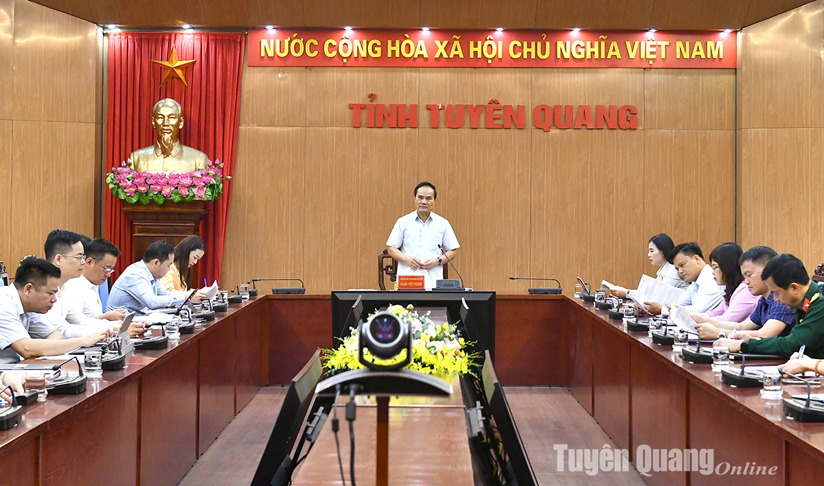Meeting of the Organizing Committee of opening activities of Tuyen Quang Province Tourism Year 2024