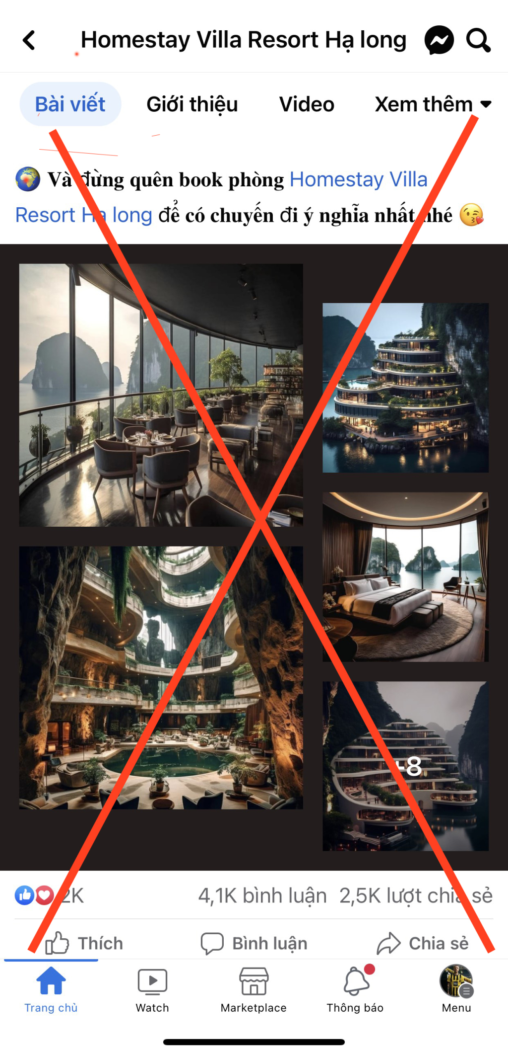 Cảnh báo lừa đảo từ những bức ảnh không có thật về khách sạn trong vùng lõi Vịnh Hạ Long
