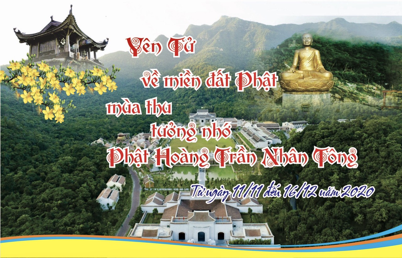 "Yen Tu - the land of Buddha in autumn, commemoration of Buddha Emperor Tran Nhan Tong" in 2020