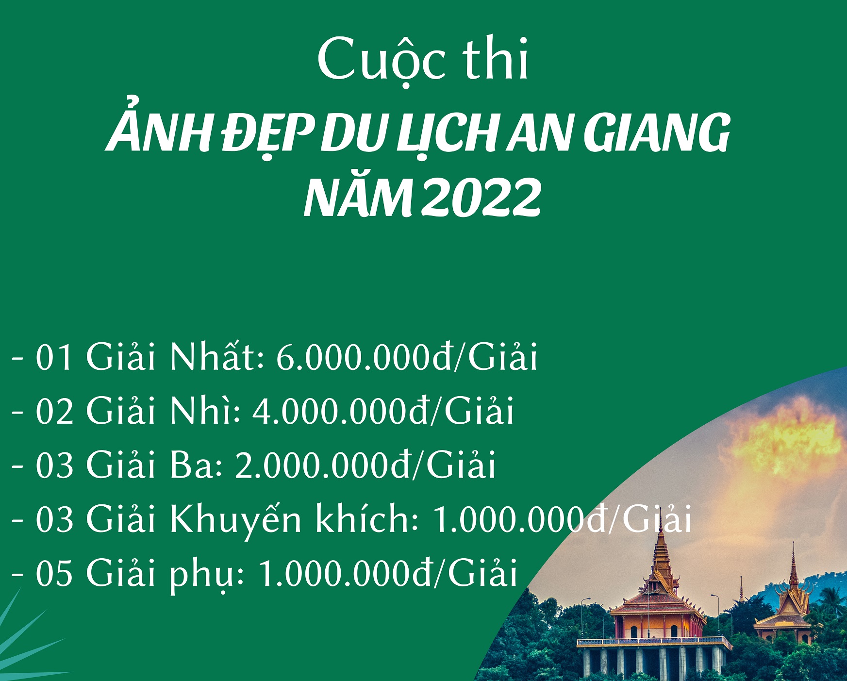 An Giang tourism beautiful photo contest in 2022