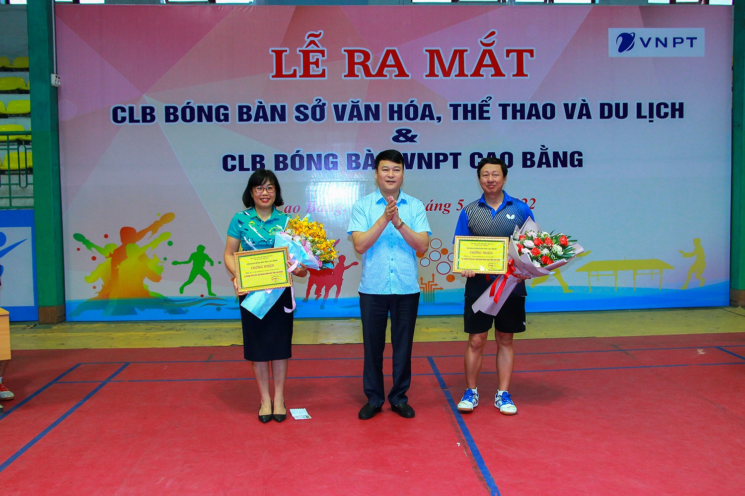 Ra mắt CLB bóng bàn Sở Văn hóa, Thể thao và Du lịch và CLB bóng bàn VNPT Cao Bằng
