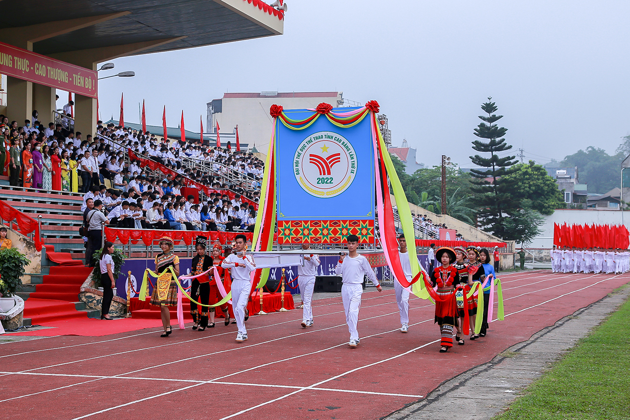 Phóng sự ảnh: Lễ khai mạc Đại hội Thể dục Thể thao tỉnh Cao Bằng lần thứ IX năm 2022