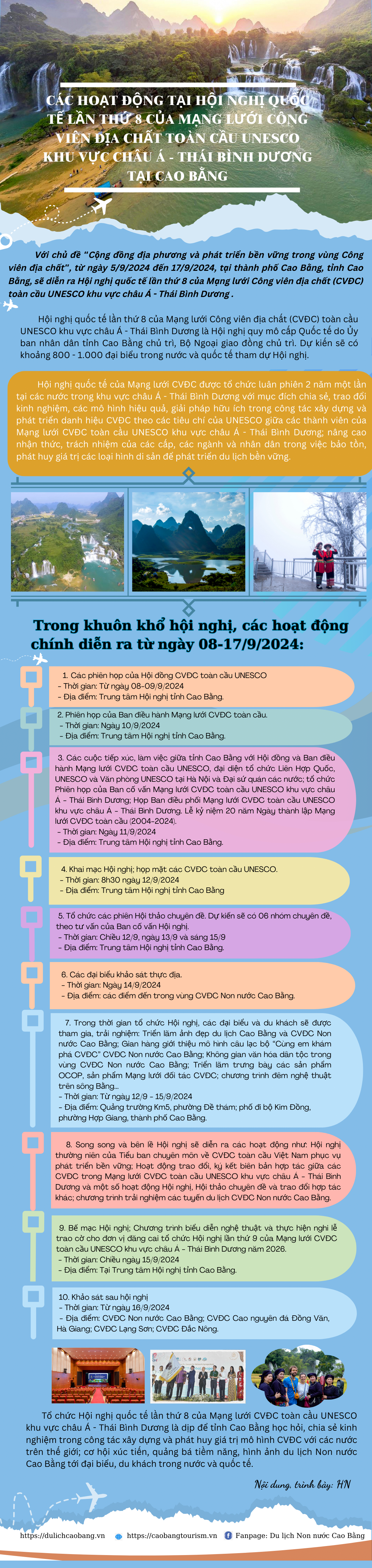 Thiết kế hội nghị công viên địa chất non nước Cao Bằng - Hoài Nam