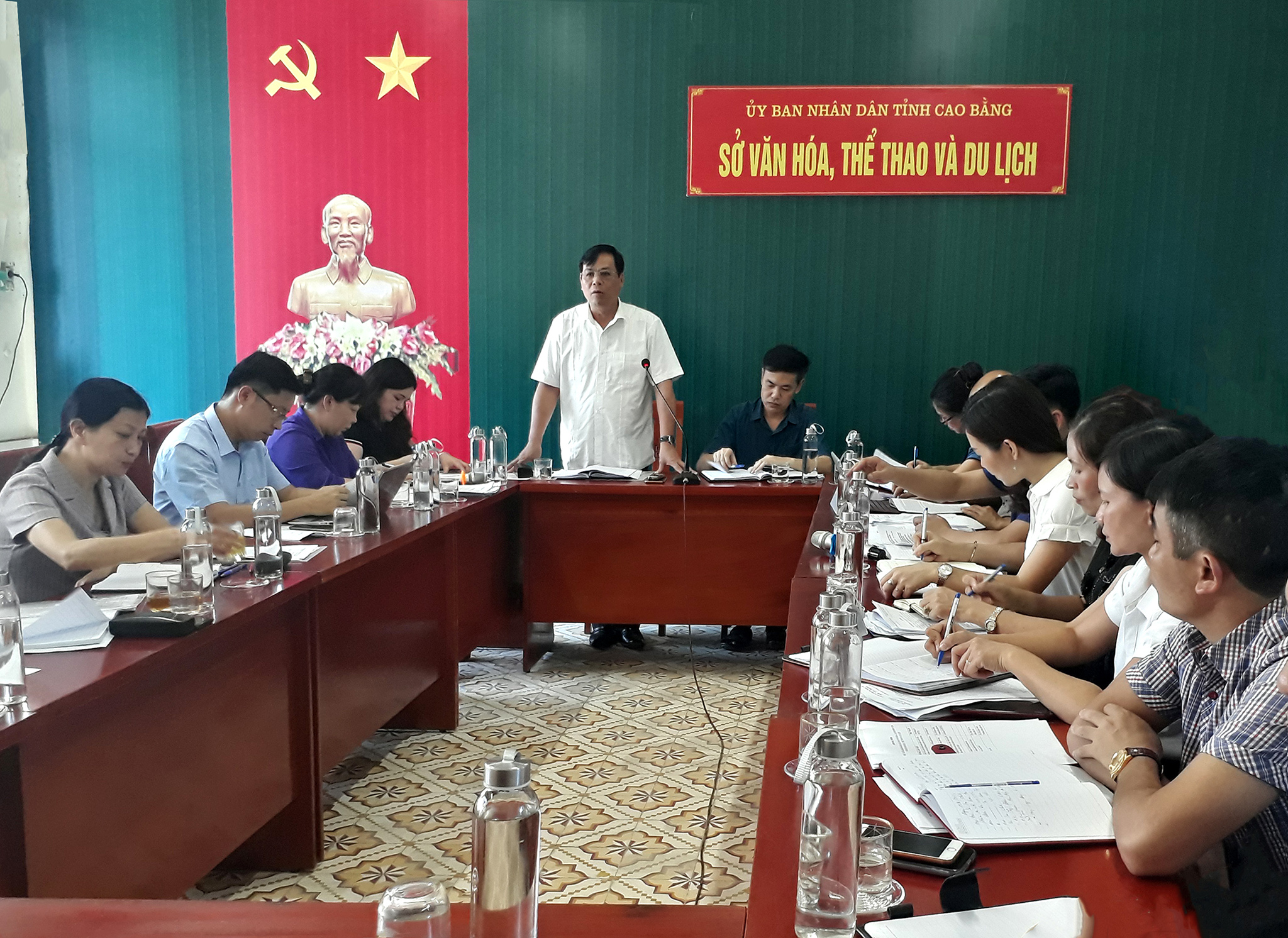 Đoàn giám sát của Ban Văn hóa - Xã hội, Hội đồng nhân dân tỉnh Cao Bằng làm việc với Sở Văn hóa, Thể thao và Du lịch tỉnh Cao Bằng