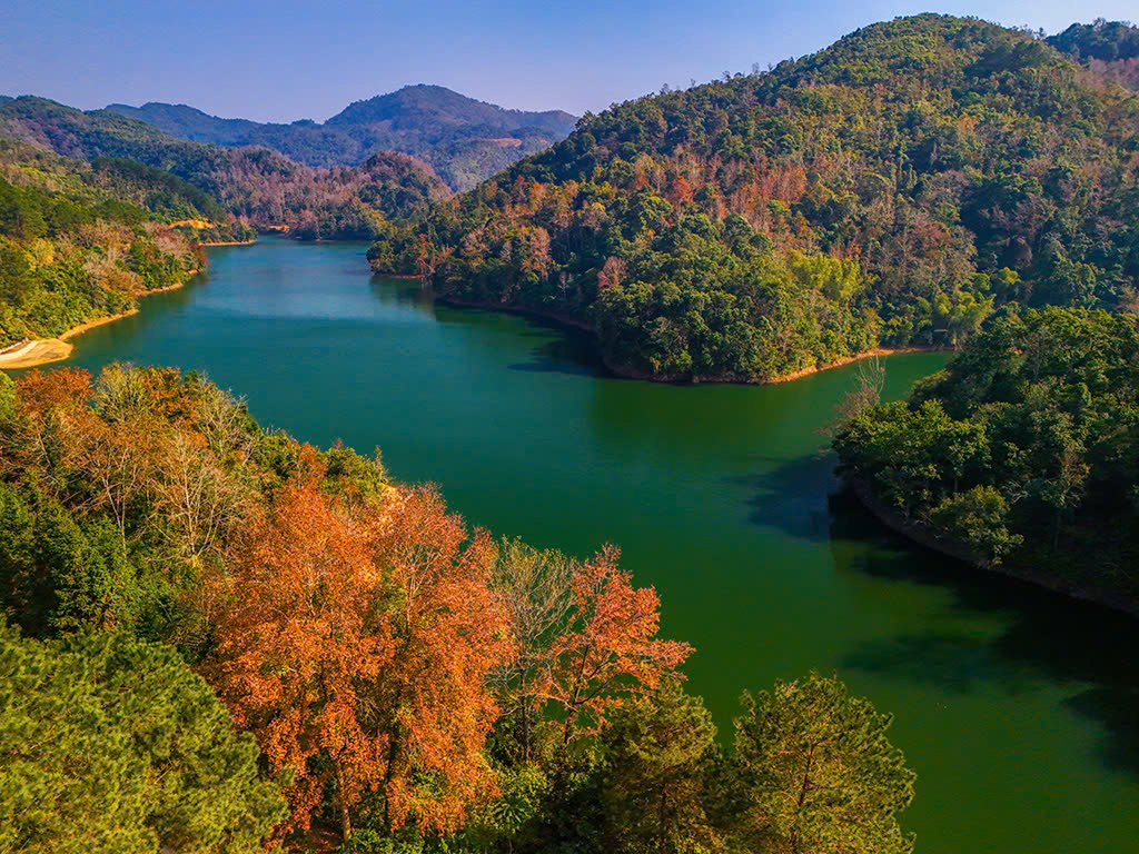 Trải nghiệm cung đường lá vàng đỏ mùa đông ở Cao Bằng