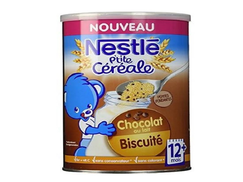 Bột ngũ cốc Nestlé 5 vị chocolat+biscuite 12m+