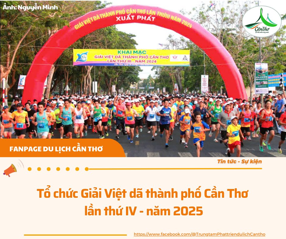 Giải Việt dã TP. Cần Thơ lần thứ IV - Năm 2025