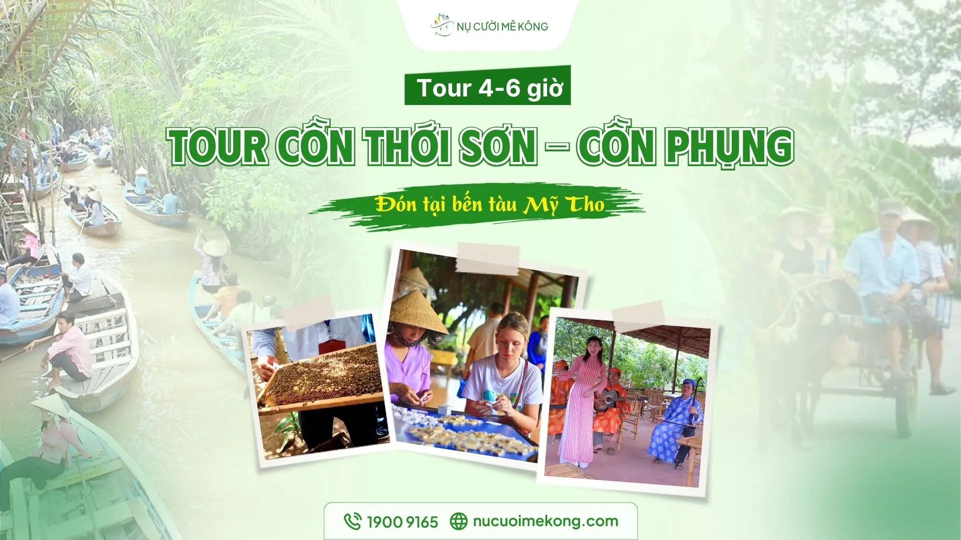 Tour du lịch Cồn Thới Sơn Tiền Giang – Khám phá cù lao Thới Sơn