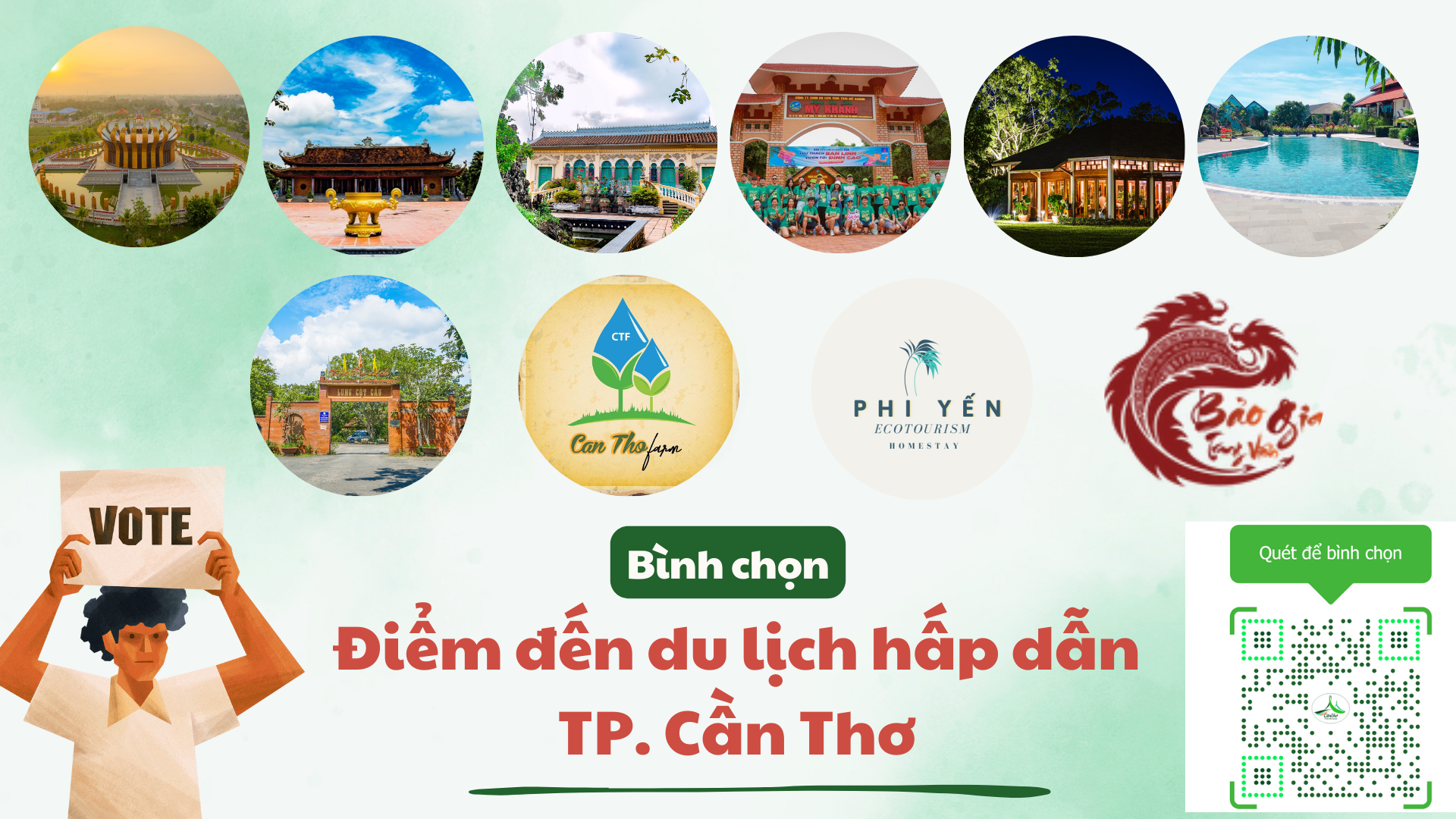 Du lịch Cần Thơ phát động bình chọn 10 điểm đến hấp dẫn