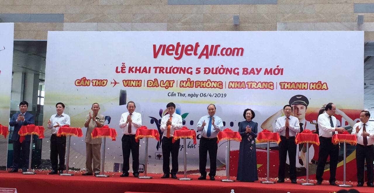 VietJet mở thêm 5 đường bay mới từ Cần Thơ