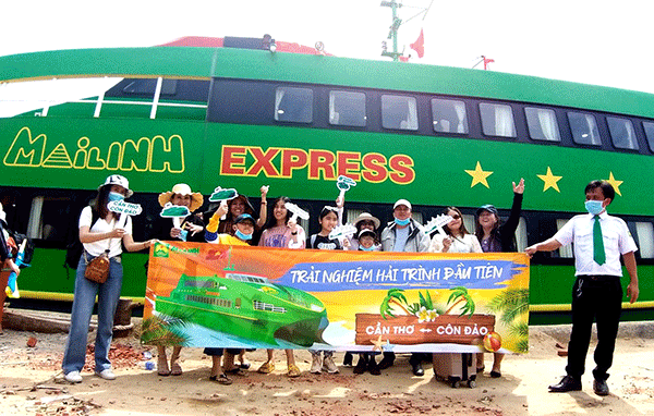 Tập đoàn Mai Linh chính thức mở tuyến tàu cao tốc Cần Thơ - Côn Ðảo