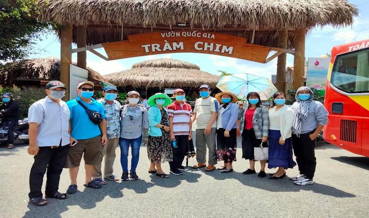 Lượng du khách tham quan Vườn quốc gia Tràm Chim tăng vọt