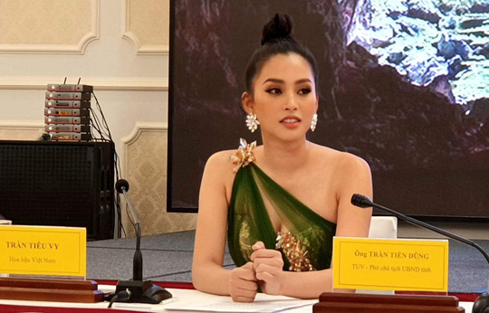 Hoa hậu Tiểu Vy được mời làm Đại sứ Lễ hội Hang động Quảng Bình 2019