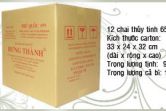 Thùng 12 chai thuỷ tinh 650ml