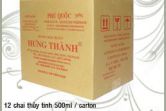 Thùng 12 chai thuỷ tinh 500ml