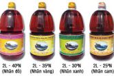 Nhãn đỏ, vàng, xanh, cam (2l)
